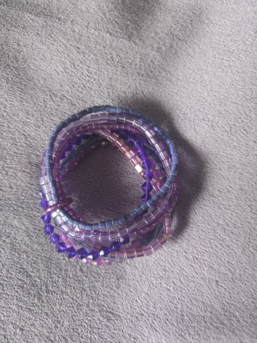 Multi Strand Purple Bracelet